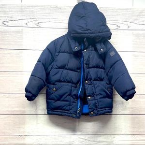 GAP Navy Blue Puffer Jacket with Hood
